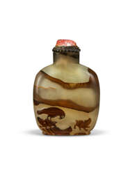 A SHADOW AGATE SNUFF BOTTLE