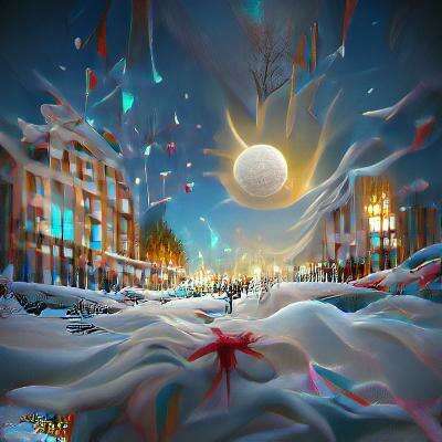 Любовь - снежинка печать digital art Art contemporain абстрактная картина Russie 2022 - photo 1