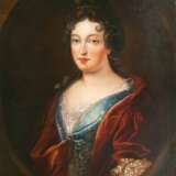 Portrait einer Dame, traditionell identifiziert als Françoise-Marie de Bourbon. Portraitmaler , tätig Mitte 18. Jahrhundert - Foto 1