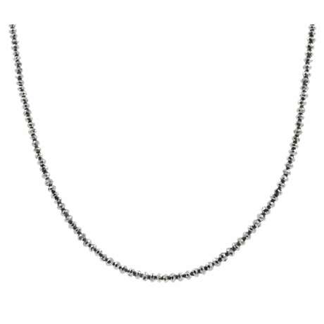 Halskette aus schwarzen Diamanten - Foto 4