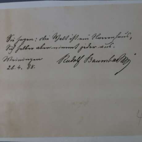 Baumbach, Rudolf (1840 Kranichfeld - Foto 1