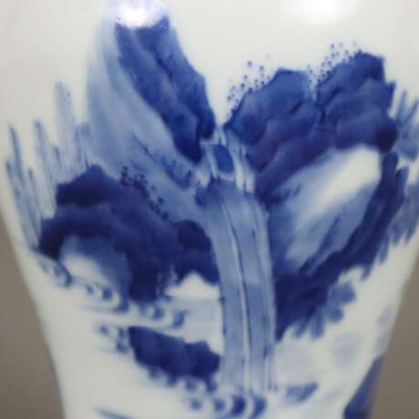 Blau-weiße Vase - Foto 7