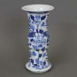 Kleine blau-weiße Vase - фото 1