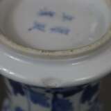 Kleine blau-weiße Vase - фото 3