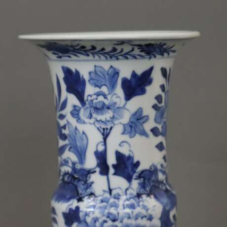 Kleine blau-weiße Vase - Foto 5