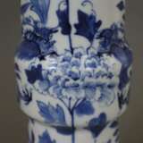 Kleine blau-weiße Vase - Foto 6