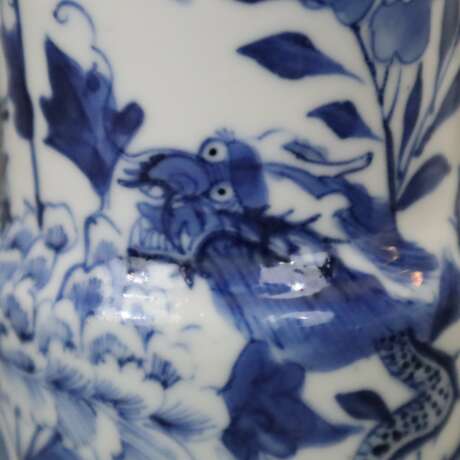 Kleine blau-weiße Vase - Foto 8