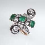 Art Nouveau Smaragd Ring - фото 1