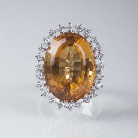 Citrin-Brillant-Ring - Foto 1