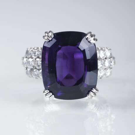 Amethyst-Brillant-Ring - photo 1