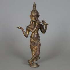 Krishnaitische Figur mit Flöte