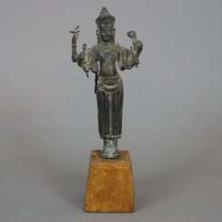 Bronzefigur einer Khmer-Gottheit