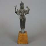 Bronzefigur einer Khmer-Gottheit - photo 1
