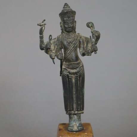 Bronzefigur einer Khmer-Gottheit - photo 2