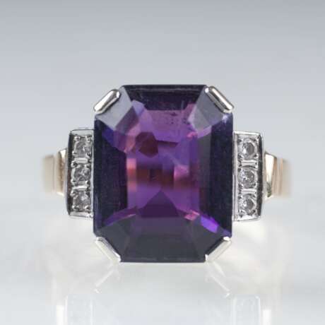 Vintage Amethyst-Brillant-Ring - photo 1