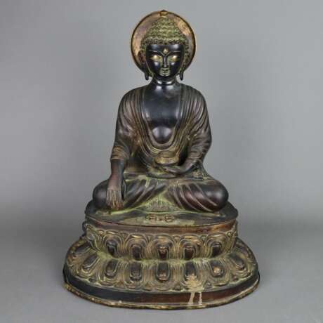 Bronzefigur des Buddha Shakyamuni - photo 5