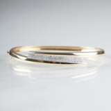 Gold-Armreif mit Diamant-Besatz - Foto 1