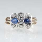 Zierlicher Saphir-Brillant-Ring - photo 1