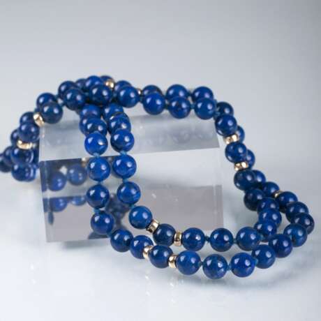 Lange Lapislazuli Kette - photo 1