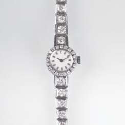 Vintage Damen-Armbanduhr mit hochkarätigem Brillant-Besatz