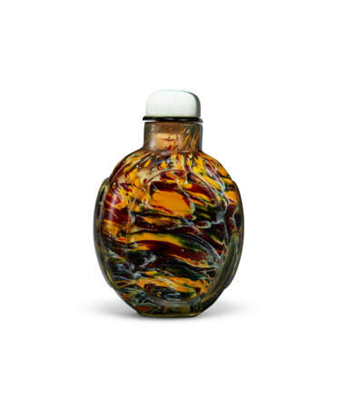 A MULTI-COLORED TRANSPARENT SANDWICHED GLASS SNUFF BOTTLE - photo 2