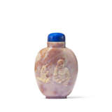 A CARVED FIRE OPAL SNUFF BOTTLE - photo 1