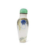 AN ENAMELED OPAQUE WHITE GLASS SNUFF BOTTLE - Foto 4