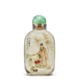 AN INSIDE-PAINTED CRYSTAL SNUFF BOTTLE - фото 1