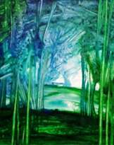 Abstract landscape - mysterious forest. Abstract landscape - mysterious forest.