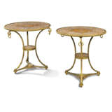 A PAIR OF FRENCH ORMOLU-MOUNTED AND AGATE GUERIDONS - photo 1