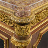 A FRENCH ORMOLU-MOUNTED AMARANTH, BURR-WALNUT, SYCAMORE, EBONY, JAPANESE LACQUER AND SIMULATED AVENTURINE SECRETAIRE A ABATTANT - фото 5