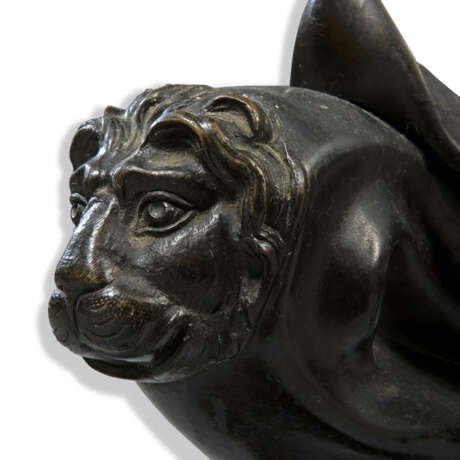 A PAIR OF WILLIAM IV BRONZE COLZA OIL TORCHERES - Foto 4