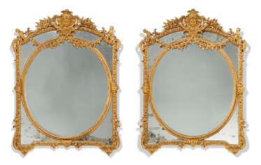 A PAIR OF FRENCH GILTWOOD MIRRORS