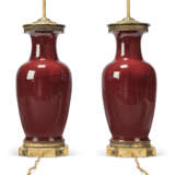 A PAIR OF ORMOLU-MOUNTED CHINESE SANG-DE-BOEUF PORCELAIN BALUSTER VASE LAMPS - photo 3