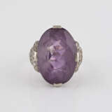 AMETHYST-RING MIT DIAMANTBESATZ - Foto 1