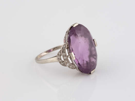 AMETHYST-RING MIT DIAMANTBESATZ - Foto 2