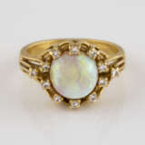 OPAL-RING MIT DIAMANTBESATZ - photo 1