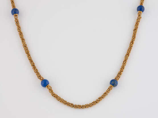 LAPISLAZULI-GOLDKETTE - фото 1