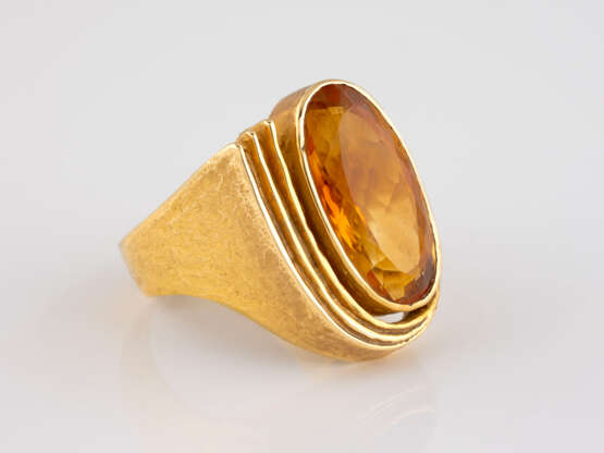 DESIGN-RING MIT CITRIN - photo 1