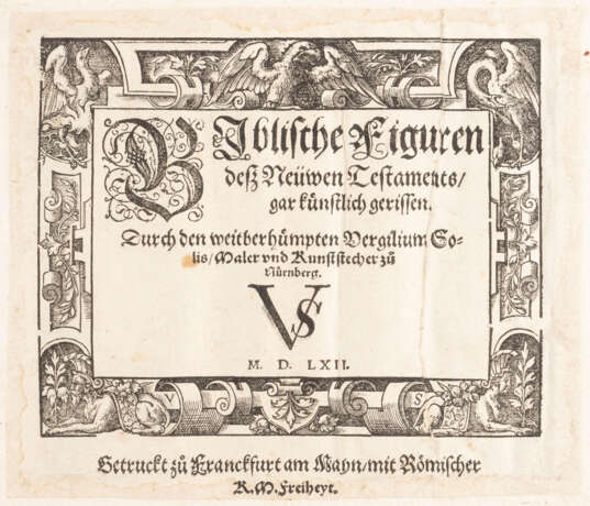 'BIBLISCHE FIGUREN DESS NEUWEN TESTAMENTES GAR KÜNSTLICH GERISSEN (....)' (1562) - photo 2
