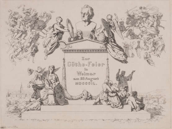 'ZUR GÖTHE-FEIER IN WEIMAR AM 28. AUGUST 1849' - Foto 1
