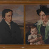 Gemälde paar: Porträt des Herrn. Porträt einer Dame mit Kind - Foto 2