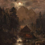 Romantische Gebirgslandschaft bei Mondlicht (1871) - фото 1