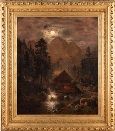 Romantische Gebirgslandschaft bei Mondlicht (1871) - Foto 2