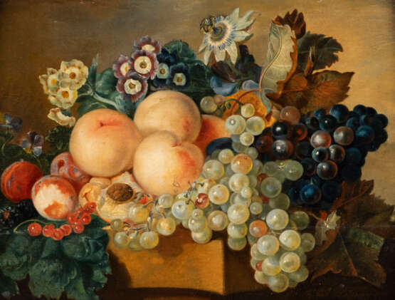 Stilleben mit Obst und Blumen (1829) - Foto 1