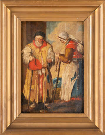 Gemäldepaar: Bettler (nach den Stichen von Jacques Callot, 1592-1635) - Foto 2