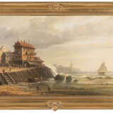 Gemäldepaar: Küstenszenen mit Gebäuden, Booten und Staffage (1878) - Foto 2