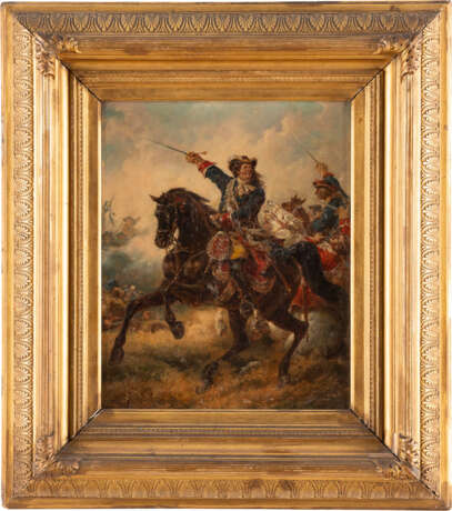 Gemälde Paar: Friedrich Wilhelm I von Brandenburg zu Pferd. König Friedrich II zu Pferd - photo 2