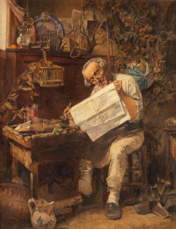 In der Werkstatt eines italienischen Schuhmachers (1881) - Foto 1