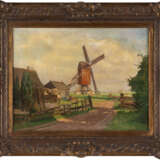 Landschaft mit Mühle in Holland (1890) - Foto 1
